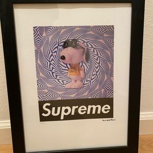Supreme Kaws Art Limted Edition Framed